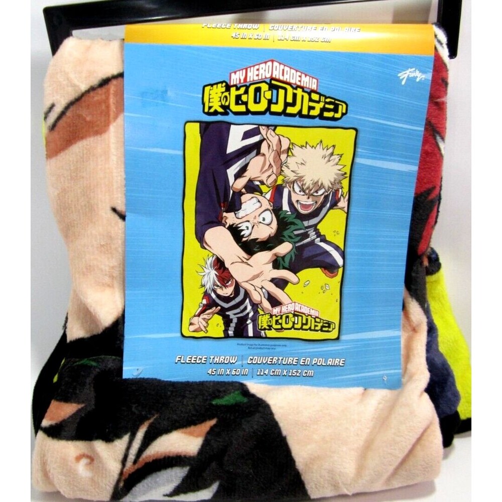 Just Funky! My Hero Academia Fleece Throw 45" x 60" - Brand New!